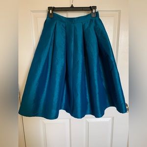 Blue Taffeta Skirt